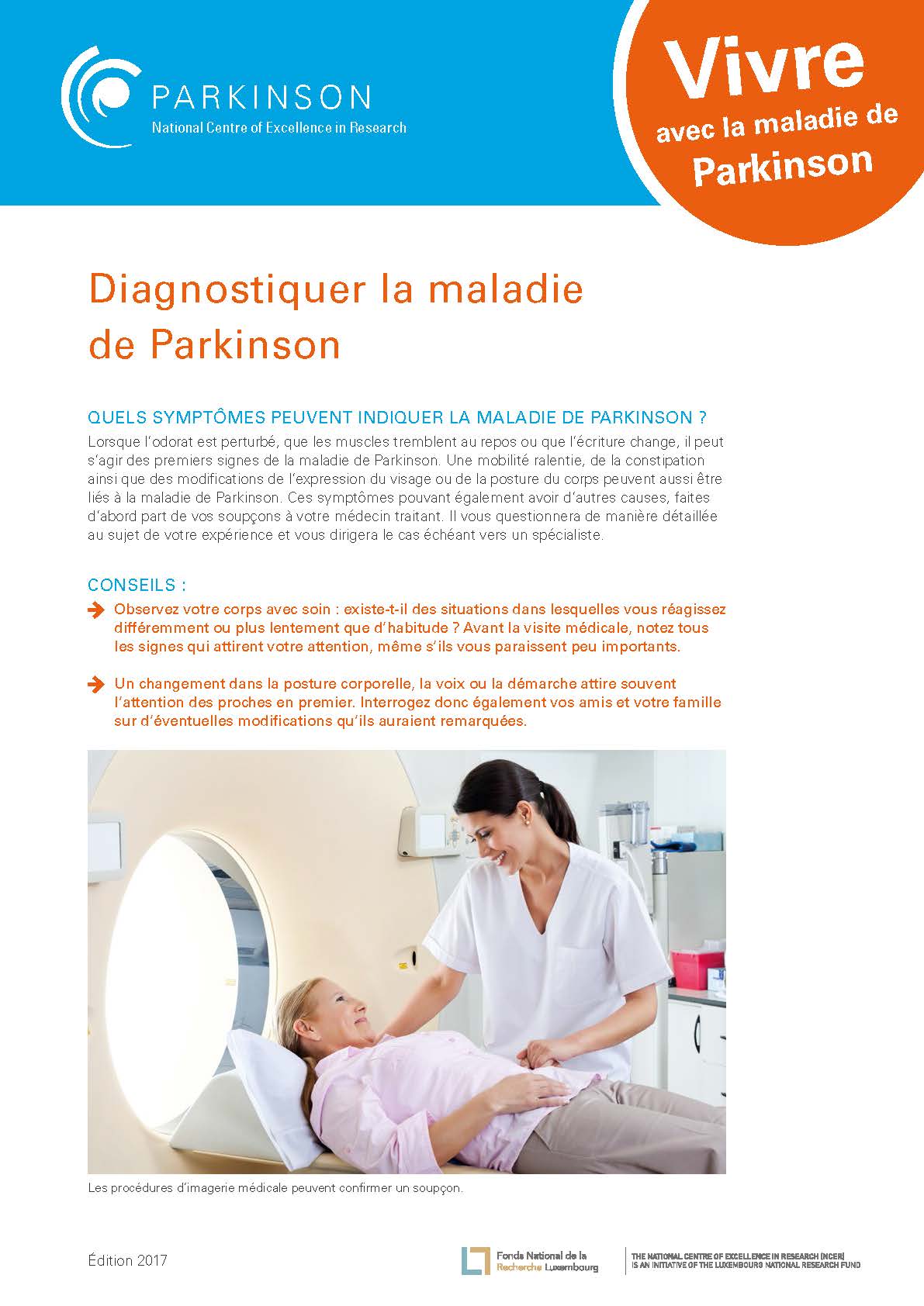 Facsheet - diagnostic de la maladie de Parkinson